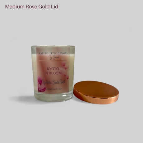 Medium Candle Lids - Rose Gold